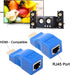 XMSJSIY HDMI Extender, HDMI to RJ45 Converter Repeater Over Cat 5e/6, 1080p up to 30m for HDTV, PS4