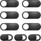 Laptop Camera Cover, 0.027 Inch Ultra Thin Webcam Privacy Cover for Computer, MacBook, iPhone, iPad, Black (9 Pack)