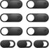 Laptop Camera Cover, 0.027 Inch Ultra Thin Webcam Privacy Cover for Computer, MacBook, iPhone, iPad, Black (9 Pack)