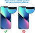 JETech Privacy Screen Protector Compatible with iPhone 13 mini 5.4-Inch, Anti Spy Tempered Glass Film, Case Friendly, 2-Pack