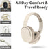 FIKDCMJBluetooth Headphones Over Ear, Wireless Headphones 12H Playtime, Noise Cancelling, HiFi Stereo Foldable