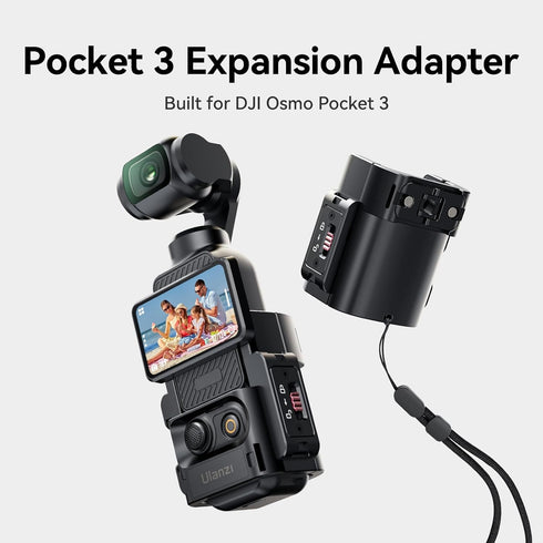 ULANZI PK-06 Expansion Adapter for DJI Osmo Pocket 3 - Aluminum Protective Cage with Mounting Options
