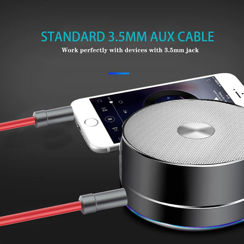 Alitutumao 3.5mm Audio Aux Cable, Hi-Fi Stereo Male to Male Audio Cord for Headphone, Smartphone, Car Stereo - 5FT