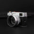 Haoge LH-X53W 3in1 Lens Hood with Adapter Ring with Cap Set for Fujifilm x100vi Fuji FinePix X70 X100 X100S X100T X100F X100V Camera Silver replaces Fujifilm LH-X100