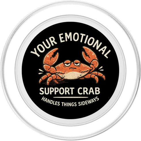 Feelin' Salty Crab Beach Ocean Waves Nature Tee Your Emotional Support Crab Handles Things Sideways PopSockets PopGrip