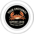 Feelin' Salty Crab Beach Ocean Waves Nature Tee Your Emotional Support Crab Handles Things Sideways PopSockets PopGrip