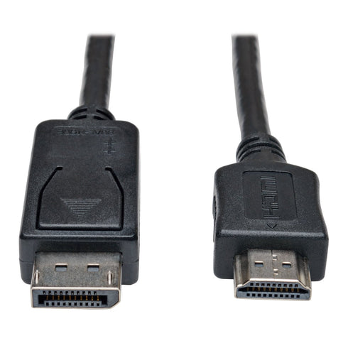 TRIPP Lite DisplayPort to HDMI Cable Adapter, DP to HDMI (M/M), 1080P, 3 ft. (P582-003), Black