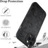 LSL Case for iPhone 12 Pro Max Black Floral Flower Pattern Print Case Soft TPU Full Camera Lens Anti-Drop Anti-Scratch Shockproof Protective Slim Cover for Women Girls
