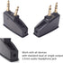 Saipomor 2 PACKS QC35 II Airplane Adapter - Audio Stereo Jack for Bose QuietComfort Headphones