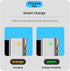 Magnetic 90 Degree USB C to Magnetic 2 T-Tip Adapter, Type-C to Safe 2 T-Head PD 100W Power Fast Charging Converter