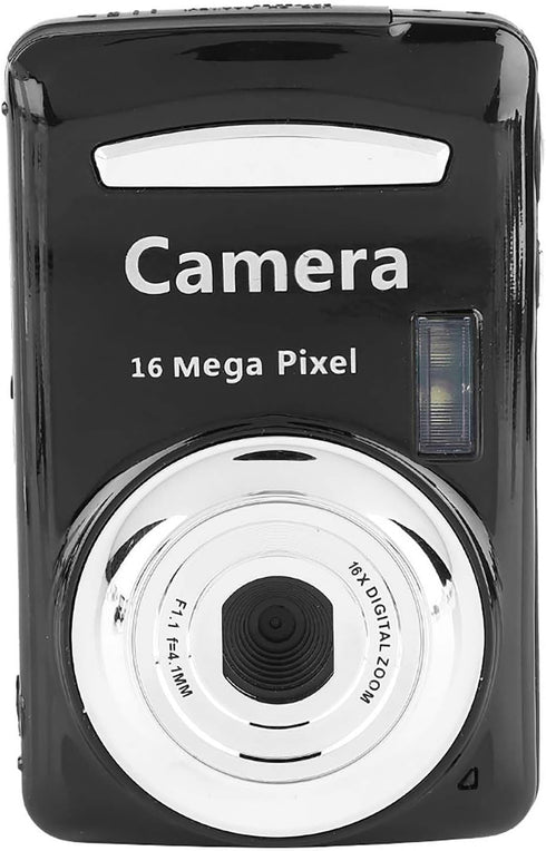 Mini Outdoor Digital Camera, 16MP 720P 30FPS 4X Zoom HD Video Camcorder, Black
