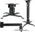 Projector Mount, Universal Ceiling/Wall Mount Black with Extendable Arms, Adjustable Height for Epson, Optoma, Benq