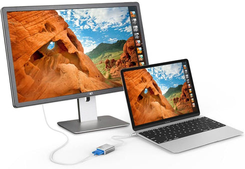 USB-C to VGA Adapter, USB 3.1 Type C to VGA Converter Compatible with MacBook Pro, Dell XPS 13/15, Surface Book 2