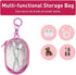 1|2|4 Pack 1Pack) Linsaner Storage Bag for Organizing Data Cables, Earphone, Chargers, Keys, Change, Blind Box Doll