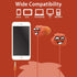 Kids Earbuds with Storage Case, Wired 3.5mm In-Ear Headphones with Mic, Lovely Gifts for School Girls and Boys (Orange)