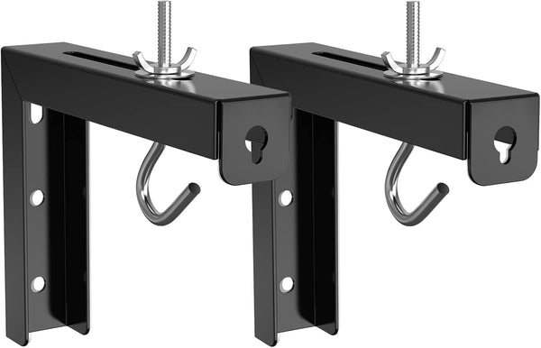 WALI Universal Projector Screen Ceiling Mount with Adjustable Extension Kit, Holds up to 66 lbs, Black