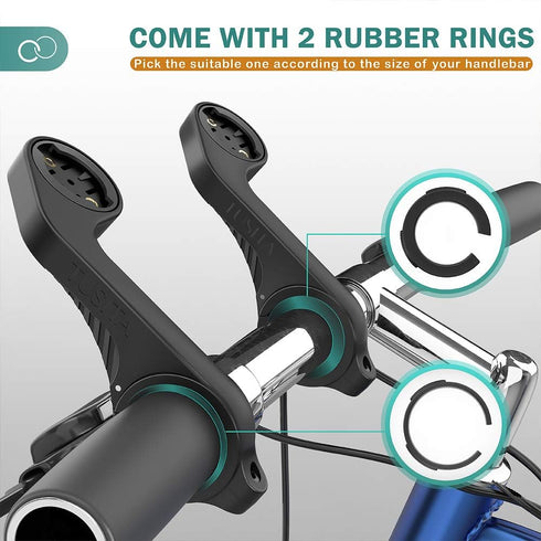 TUSITA Out Front Mount for Garmin Edge GPS Bike Computer - Cycling Handlebar Mount 25.4mm 31.8mm