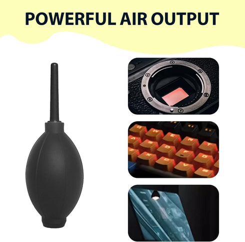 2 Pack Photography Studio Dust Cleaning Rocket Air Blower, Soft Tip Silicone Bulb Blower for Camera Lens, LCD Screen