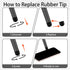 LXUEJIE 36Pcs 0.24inch (6mm) Rubber Tips for Stylus Pens, Replacement Nibs for Touch Screen Pen Soft No Scratches