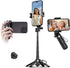 Linber Portable 3-in-1 Selfie Stick Tripod Grip with 2 Cold Shoe Mounts Compact
