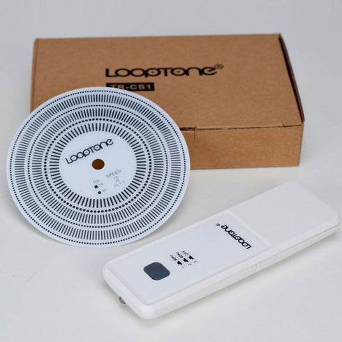 LoopTone LP Vinyl Turntables Tachometer: Professional Speed Test Disk for Record Calibration