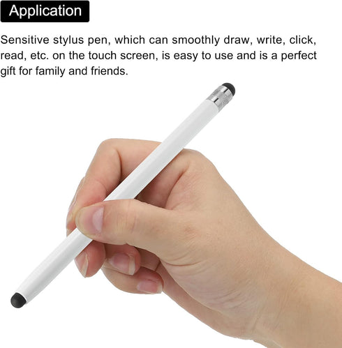 MECCANIXITY 3pcs Stylus Pens for Touch Screens, Dual Rubber Tips Capacitive Universal Tablet Pen - Sensitivity