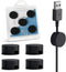 Magnetic Cord Holder Silicone, 5-Pack Magnetic Cable Organizer Clips for Nightstand, Office Desk, Kitchen & Car, Black