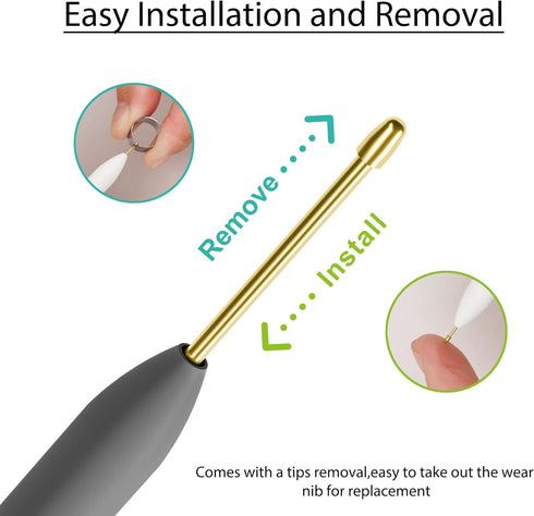 Galaxy S24 Ultra Stylus Replacement for Samsung Galaxy S24 Ultra 5G S Pen, without Bluetooth + Tweezer + Metal Nibs