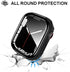 YMHML Waterproof Case for Apple Watch Series 8/7 45mm, Tempered Glass Screen Protector, Full Coverage Protective Cover