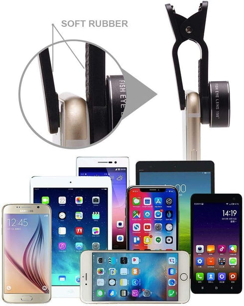 Phone Camera Lens Kit (13 Pieces) for iPhone 11 Xs 10 8 7 6 Plus SE Samsung and Most Android Phones