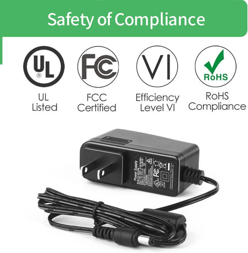AC to DC 5V 1A Power Supply Adapter, Plug 5.5mm x 2.1mm