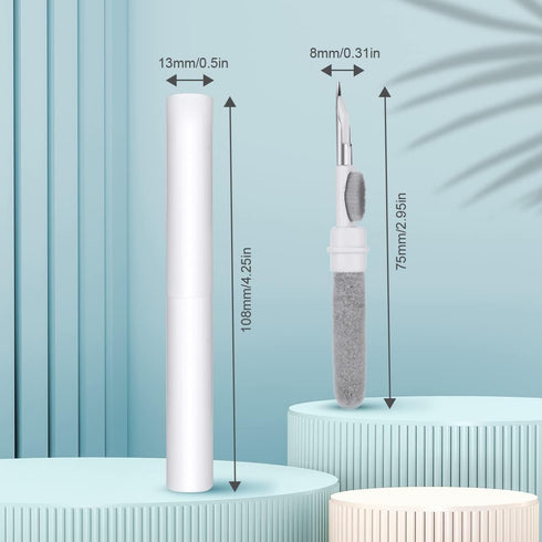 Bluetooth Earbuds Cleaning Pen, 3 in 1 Multifunction Cleaner Kit with Soft Brush for Wireless Earphones Bluetooth Headphones Charging Box Accessories, Computer, Keyboard, Camera