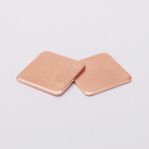 30pcs 15 x 15 x 1 mm Pure Copper Heatsink, Copper Pad Shim Thermal Kit for Cooling PC Components, IC Chipset, GPU, CPU