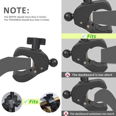 HYS (0.79-1.97inchs) Radio Scanner with Belt Clip Holder Clamp Mount for Mototrbo/Uniden Bearcat/Midland Handheld Radio