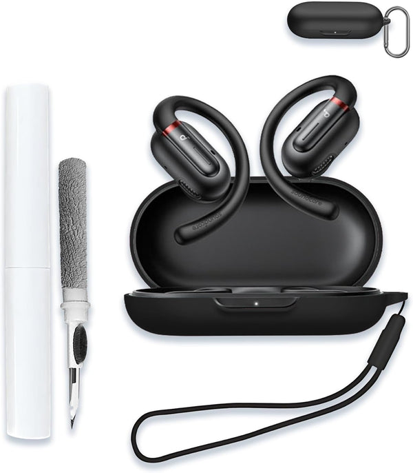 Soft Silicone Protective Case for Soundcore by Anker V30i, Portable Scratch Shock Resistant Cover with Cleaner Kit &