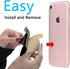 6 Pack Phone Card Holder - Silicone Stick-on Wallet with 3M Adhesive, Slim ID Holder for iPhone & Android