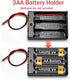 LampVPath (Pack 4 3AA 4.5V 3X 1.5V of Battery Holder with Switch, AA Battery Holder with Leads and Switch