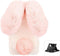 Plush Rabbit Case for Google Pixel 6, Fluffy 3D Bunny Ears Soft Warm Faux Fur Shockproof TPU Cover