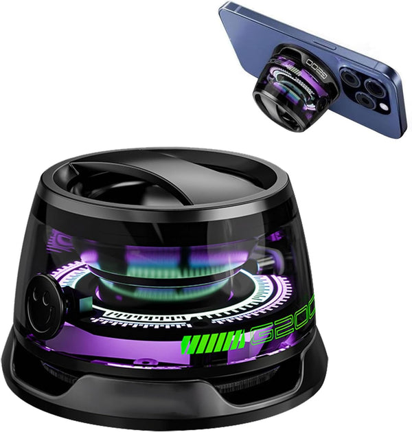 ZCNANDG Multifunctional Magnetic Bluetooth Speaker, G200 Portable Mini Bluetooth Speaker with Multi-RGB Color