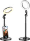 Mionondi Ring Light for Desk, Portable Streaming Lights for Video Recording, 5 Halo