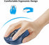 Wireless Bluetooth Mouse with 4 Way Navigation Scrolling, Rechargeable, 4 Level 3200 DPI, Quiet Click, Multi-Device for