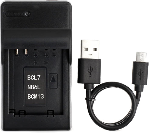 DMW-BCM13 USB Charger for Panasonic DMC-TZ55, DMC-TZ60, DMC-TZ61, DMC-FT5, DMC-TS5, DMC-TZ70, DMC-ZS40, DMC-ZS50 Camera