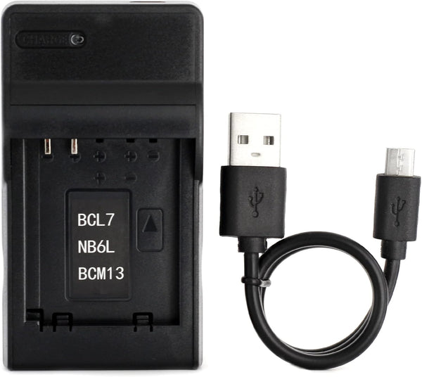 DMW-BCM13 USB Charger for Panasonic DMC-TZ55, DMC-TZ60, DMC-TZ61, DMC-FT5, DMC-TS5, DMC-TZ70, DMC-ZS40, DMC-ZS50 Camera