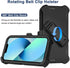 RubCase 13 2 13 for iPhone Case with Belt Clip Holster, x Screen Protector, Heavy Duty Military Grade Full Body