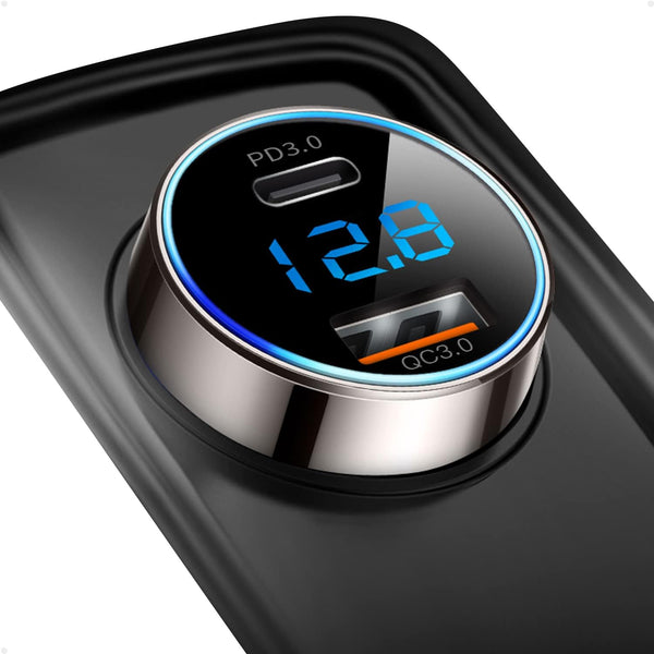 SUPERONE USB C Car Charger, 45W Dual USB Adapter with 27W/20W PD Port, Fast QC3.0 for iPhone 15, Pixel, Samsung and More