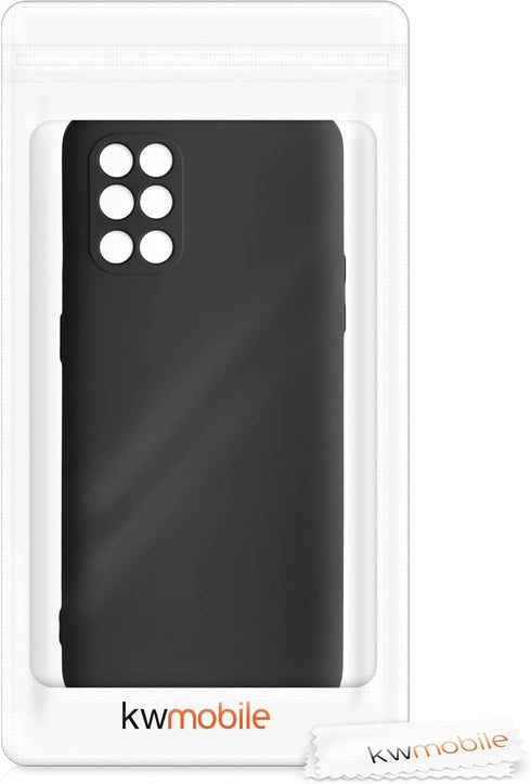 kwmobile Slim Protective TPU Case for OnePlus 8T - Silicone Phone Cover - Black