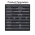 M12 8 Pin A-Coding Male to Female Connector, Waterproof Shielded Signal Aviation Cable for Industrial Camera
