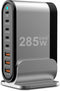 DENGWENQIANG USB C Fast Charger - 285W GaN 8 Port Fast Charging Station