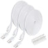 3PCS 10FT Flat Micro USB Power Extension Cable for Wyze Cam, Yi Cam, Oculus Go, Kasa, Nest Cam, Indoor Security
