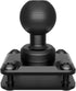 Tackform AMPS Mount with 25.4mm/1”/B-Sized System, CNC 6061-T6 Aluminum Ball, 4-Hole Drill Base, Includes Hardware Kit